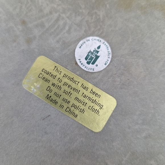 PartyLite Gold Brass Candle Holder - Picture 4 of 9